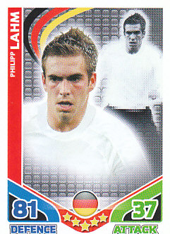 Philipp Lahm Germany 2010 World Cup Match Attax #95